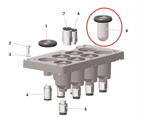 1019470 Pulverbeschichtung Ersatzteile für Pulverpumpen mit Optimierung Pp07