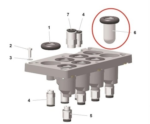1019470 Pulverbeschichtung Ersatzteile für Pulverpumpen mit Optimierung Pp07