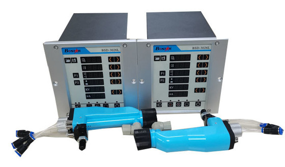 Automatische Farbe auf Wasserbasis Elektrostatische Sprühpistole BSD-3026 Elektrostatischer Generator und Getriebepumpen
