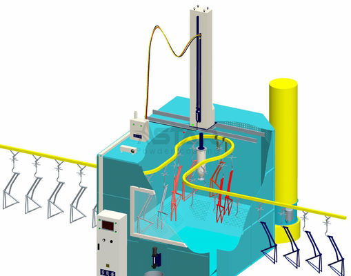 Scheiben-elektrostatische Pulver-Beschichtungs-Linie, elektrostatisches flüssiges Malzeug
