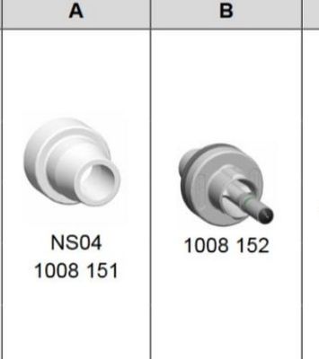 1008151 Runde NS04 Pulverbeschichtung Pistolen Düse für GM03 GA03
