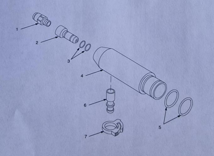 631271 Tribomatic II Pulverbeschichtungsmaschine Vollständiger Diffusor Polierte Pulverbeschichtungspistole Ersatzteile 1